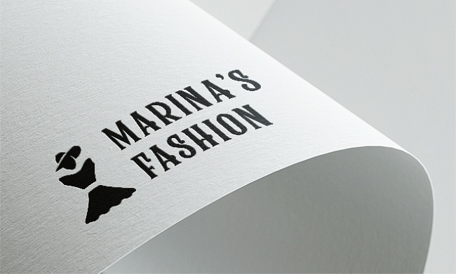 Σχεδιασμός λογοτύπου ηλεκτρονικού καταστήματος ρούχων marina's fashion