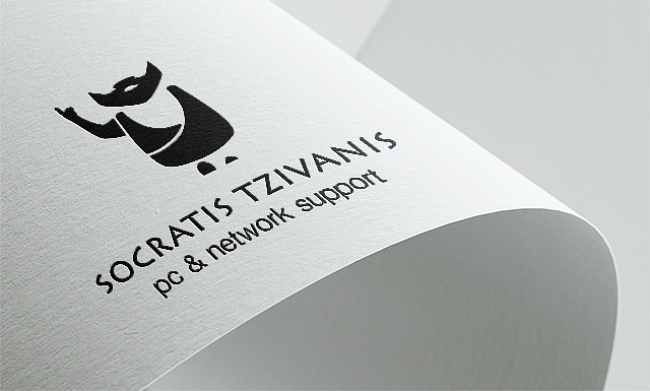 Σχεδιασμός λογοτύπου υπηρεσίες υποστήριξης και δικτύων Socratis Tzivanis